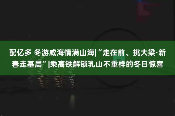 配亿多 冬游威海情满山海|“走在前、挑大梁·新春走基层”|乘高铁解锁乳山不重样的冬日惊喜